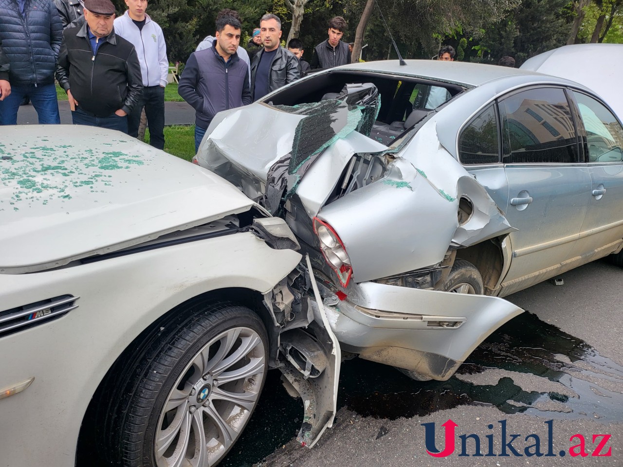 Bakıda qəza oldu - FOTO